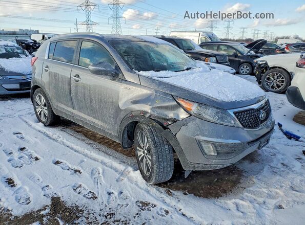 KNDPCCAC6G7836834 2016 KIA SPORTAGE Серебряный Передняя правая четверть