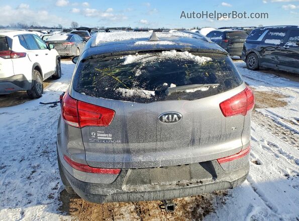 KNDPCCAC6G7836834 2016 KIA SPORTAGE Серебряный Вид сзади