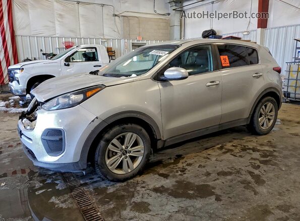 KNDPM3AC6K7616437 2019 KIA SPORTAGE Серебряный Передняя левая четверть