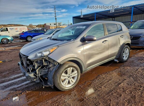KNDPMCAC5J7314944 2018 KIA SPORTAGE Серый Передняя левая четверть