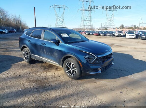 KNDPVCDG2R7128656 2024 KIA SPORTAGE HYBRID Синий Передняя правая четверть