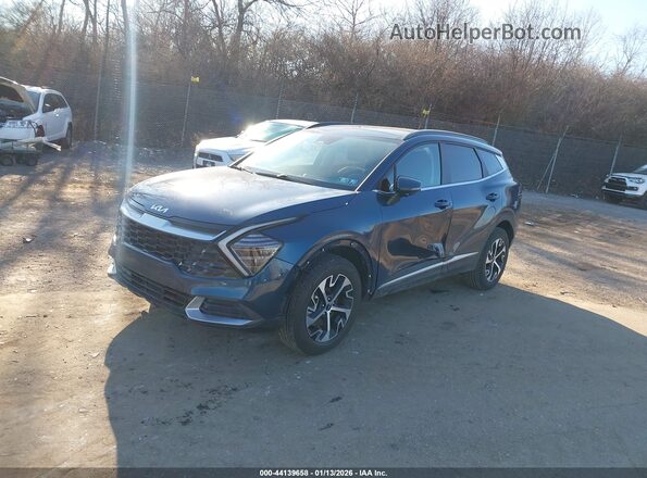KNDPVCDG2R7128656 2024 KIA SPORTAGE HYBRID Синий Передняя левая четверть