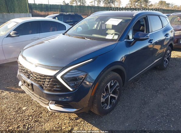 KNDPVCDG5S7232841 2025 KIA SPORTAGE HYBRID Синий Передняя левая четверть