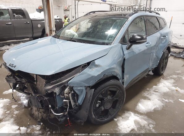 KNDPVDDG1T7278335 2026 KIA SPORTAGE HYBRID Синий Передняя левая четверть