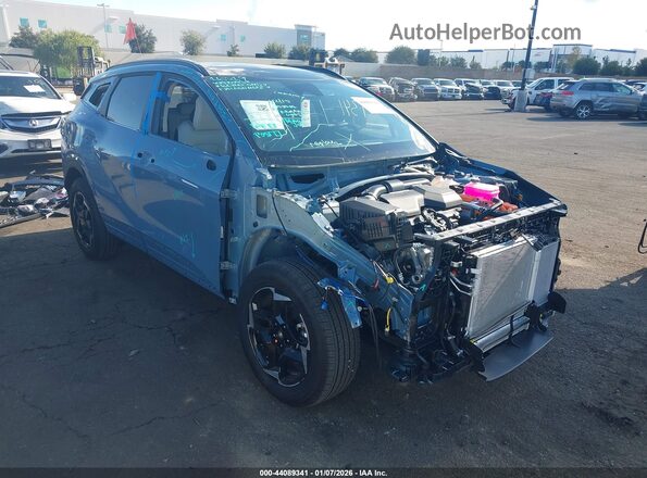 KNDPVDDGXT7283520 2026 KIA SPORTAGE HYBRID Light Blue Передняя правая четверть