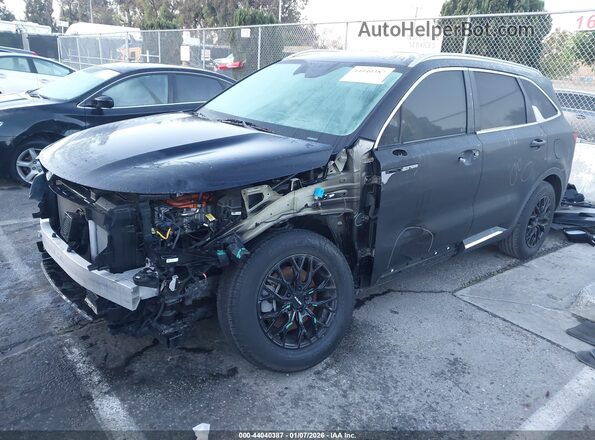 KNDRG4LGXM5054000 2021 KIA SORENTO HYBRID Черный Передняя левая четверть