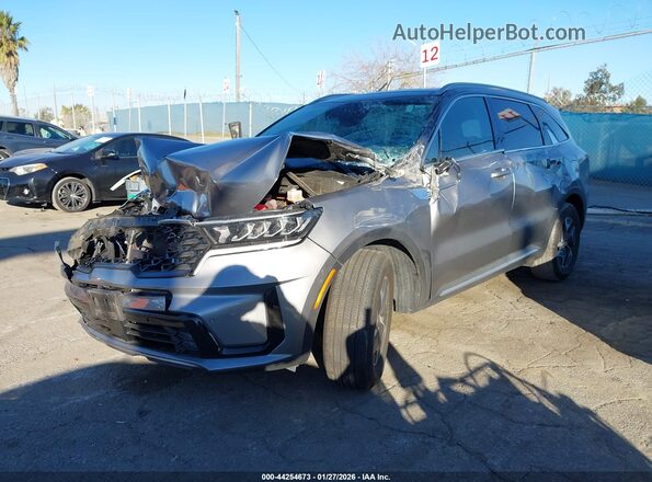 KNDRH4LG5P5141434 2023 KIA SORENTO HYBRID Серый Передняя левая четверть