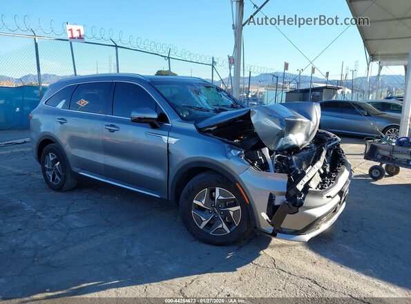 KNDRH4LG5P5141434 2023 KIA SORENTO HYBRID Серый Передняя правая четверть