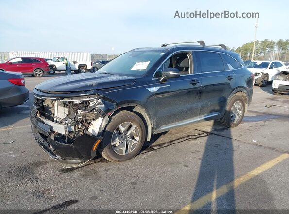 KNDRH4LG9M5050856 2021 KIA SORENTO HYBRID Черный Передняя левая четверть