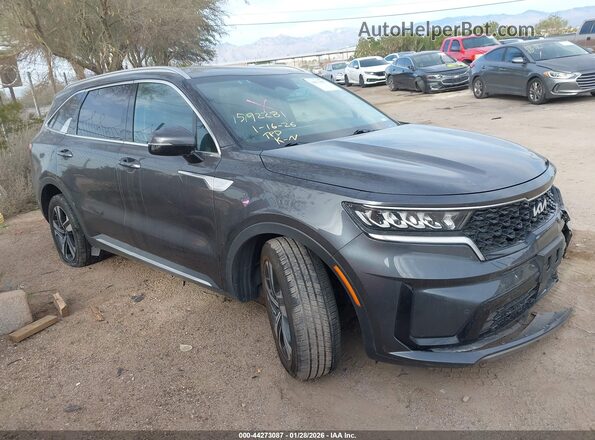 KNDRHDLG5P5174031 2023 KIA SORENTO HYBRID Gray Front right