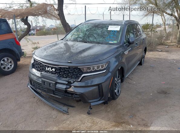 KNDRHDLG5P5174031 2023 KIA SORENTO HYBRID Gray Front view