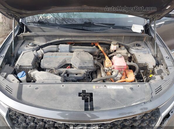 KNDRHDLG5P5174031 2023 KIA SORENTO HYBRID Gray Rear view