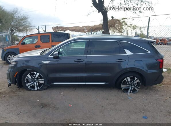 KNDRHDLG5P5174031 2023 KIA SORENTO HYBRID Gray 360 interior view