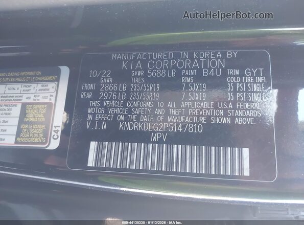 KNDRKDLG2P5147810 2023 KIA SORENTO HYBRID Black Widok komory silnika