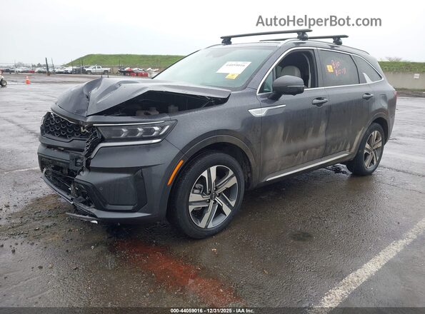 KNDRKDLG5P5176959 2023 KIA SORENTO HYBRID Gray Передня ліва чверть