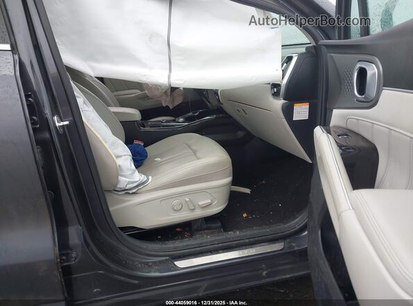 KNDRKDLG5P5176959 2023 KIA SORENTO HYBRID Gray Вид салону спереду