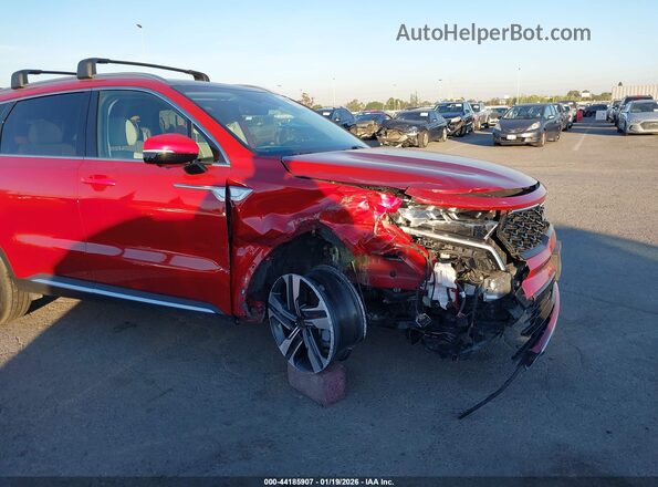KNDRMDLH1P5152841 2023 KIA SORENTO PLUG-IN HYBRID Бордовый Вид спереди
