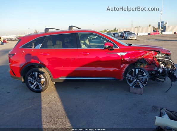 KNDRMDLH1P5152841 2023 KIA SORENTO PLUG-IN HYBRID Бордовый Вид задней части салона