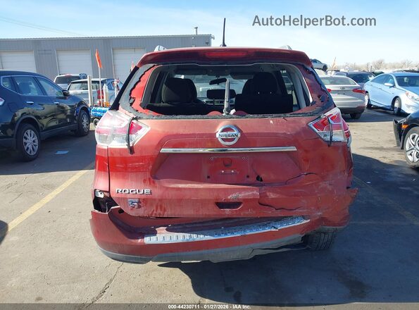 KNMAT2MT1GP707637 2016 NISSAN ROGUE Red 