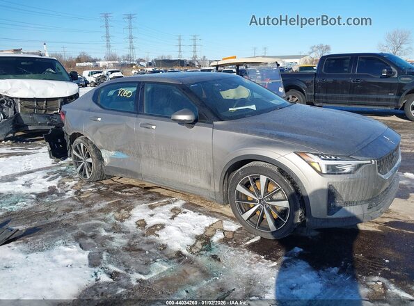 LPSED3KA2ML025450 2021 POLESTAR 2 Gray Front right
