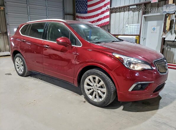 LRBFX1SA5JD007049 2018 BUICK ENVISION Красный Передняя правая четверть