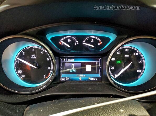 LRBFX1SA5JD007049 2018 BUICK ENVISION Красный Вид щитка приборов