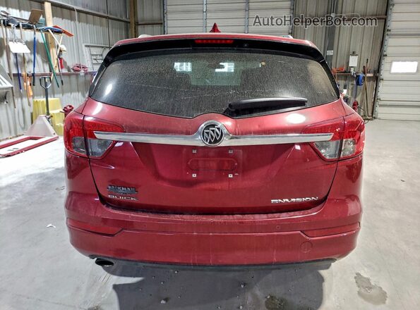 LRBFX1SA5JD007049 2018 BUICK ENVISION Красный Вид сзади