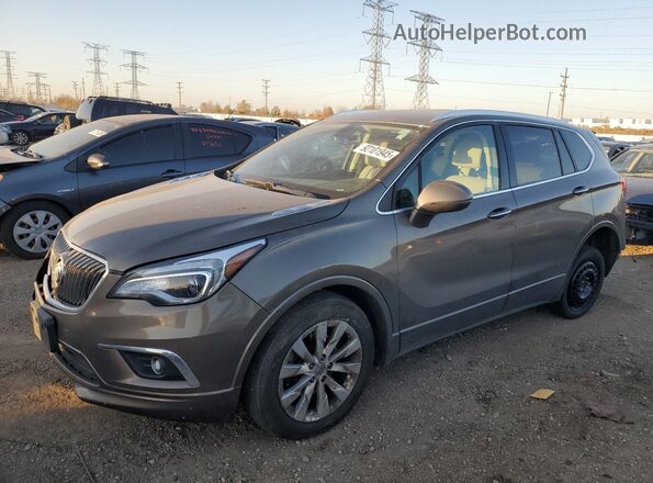 LRBFX1SA6JD008484 2018 BUICK ENVISION Gray Vista tres cuartos delantera izquierda