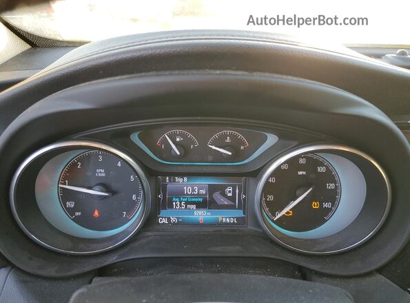 LRBFX1SA6JD008484 2018 BUICK ENVISION Gray Vista del cuadro de instrumentos