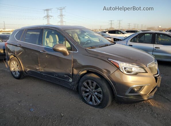 LRBFX1SA6JD008484 2018 BUICK ENVISION Gray Delantero derecho