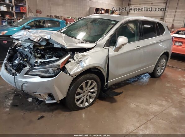 LRBFX2SA5KD010153 2019 BUICK ENVISION Silver Vista tres cuartos delantera izquierda