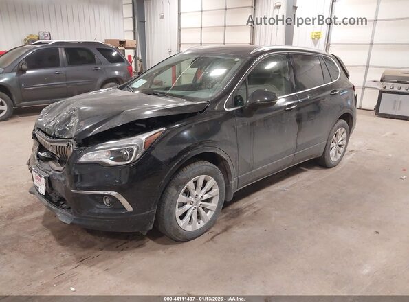 LRBFX2SA6JD018339 2018 BUICK ENVISION Черный Передняя левая четверть