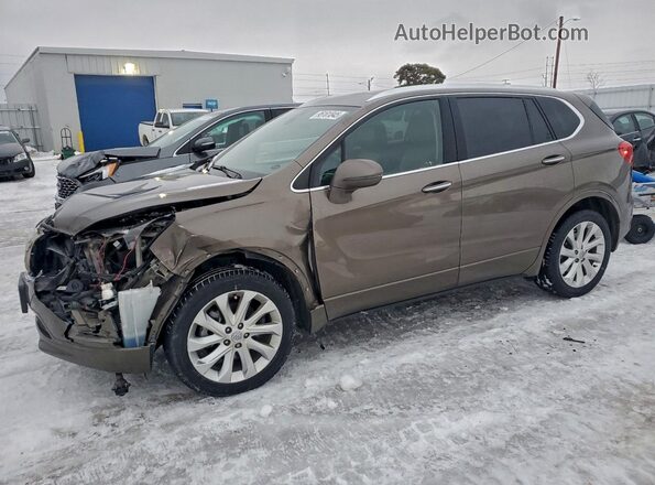 LRBFX3SX0JD010196 2018 BUICK ENVISION Коричневый Передняя левая четверть