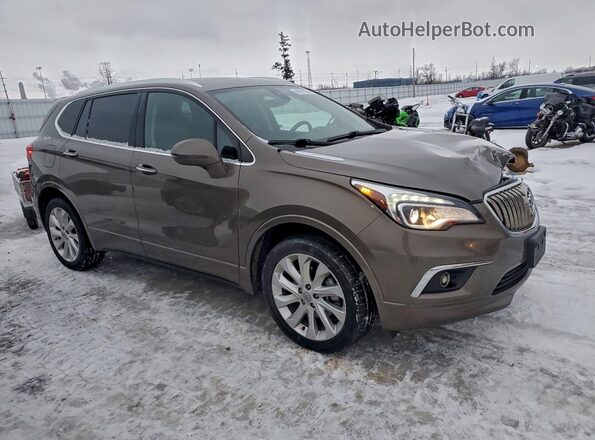 LRBFX3SX0JD010196 2018 BUICK ENVISION Коричневый Передняя правая четверть
