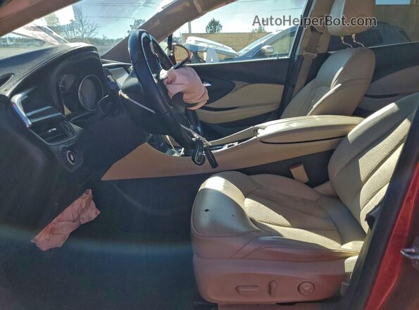 LRBFXASA8HD039410 2017 BUICK ENVISION Maroon Vista interior delantera