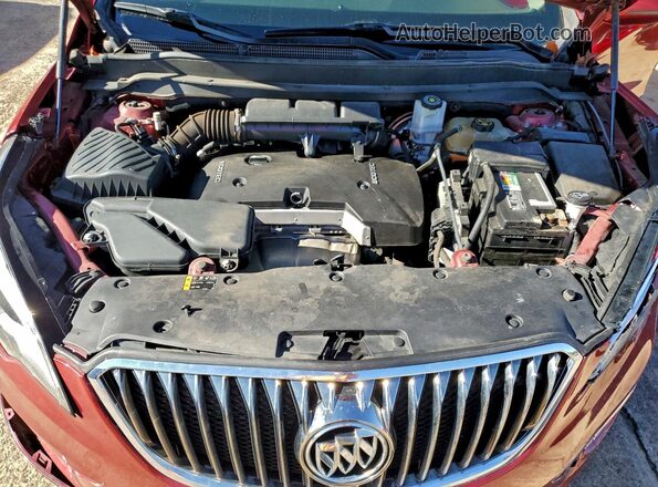 LRBFXASA8HD039410 2017 BUICK ENVISION Maroon Vista del compartimento del motor