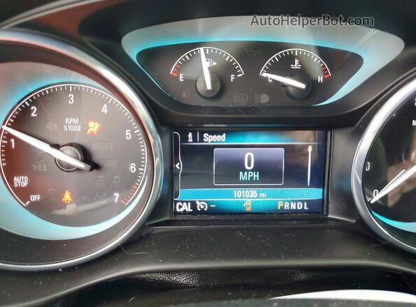 LRBFXDSA2HD108657 2017 BUICK ENVISION White Widok zestawu wskaźników
