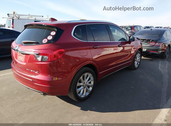 LRBFXFSX4GD188543 2016 BUICK ENVISION Red Задня права чверть