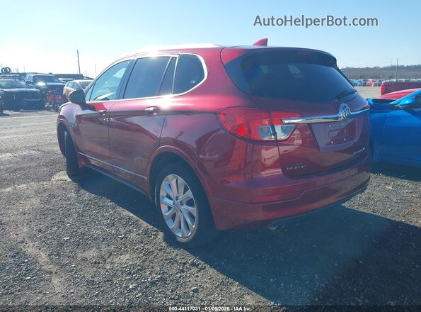LRBFXFSX4HD072244 2017 BUICK ENVISION Red Rear left
