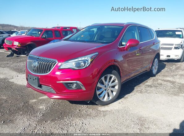 LRBFXFSX4HD072244 2017 BUICK ENVISION Red Front left