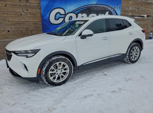 LRBFZMR46MD025673 2021 BUICK ENVISION Белый Передняя левая четверть