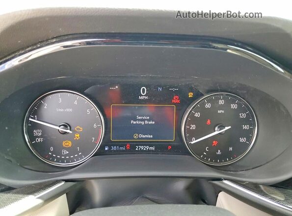 LRBFZNR40MD103919 2021 BUICK ENVISION Red Vista del cuadro de instrumentos