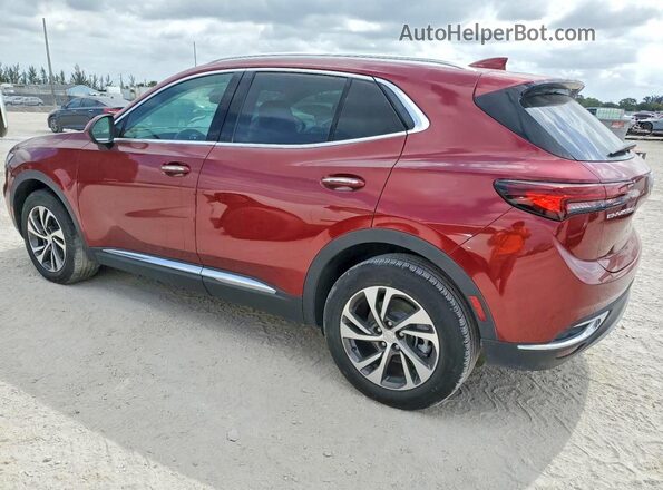 LRBFZNR40MD103919 2021 BUICK ENVISION Red Trasero izquierdo