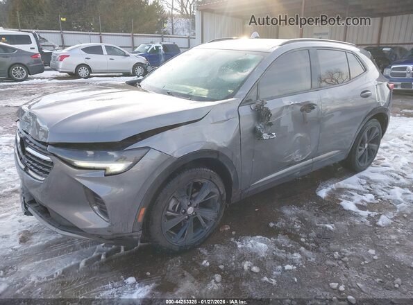 LRBFZNR45MD089273 2021 BUICK ENVISION Silver წინა მარცხენა ხედი სამი მეოთხედიდან