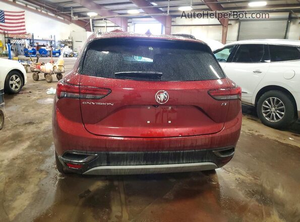 LRBFZNR46MD142482 2021 BUICK ENVISION Красный Вид сзади