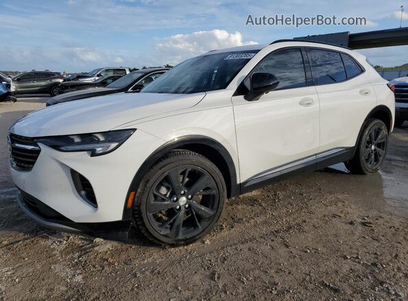 LRBFZNR48MD057269 2021 BUICK ENVISION Белый Передняя левая четверть