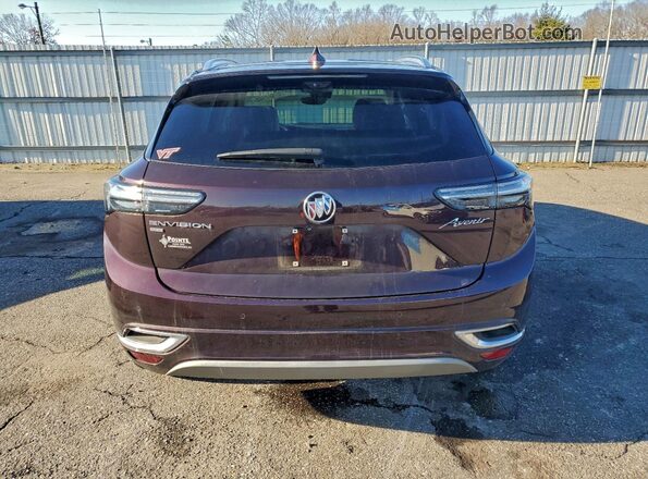 LRBFZSR41MD123059 2021 BUICK ENVISION Maroon უკანა ხედი