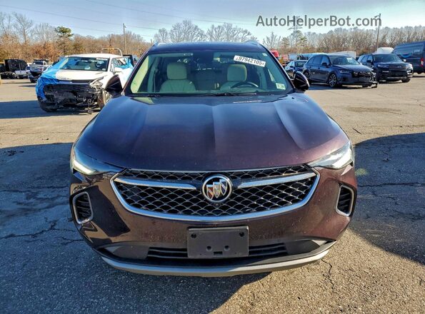 LRBFZSR41MD123059 2021 BUICK ENVISION Maroon წინა ხედი
