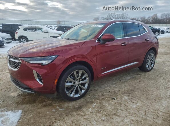 LRBFZSR45MD057955 2021 BUICK ENVISION Burgundy Առջևի ձախ երեք քառորդ տեսարան