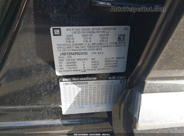 LRBFZSR46PD234162 2023 BUICK ENVISION Black Շարժիչի բաժամունքի տեսք